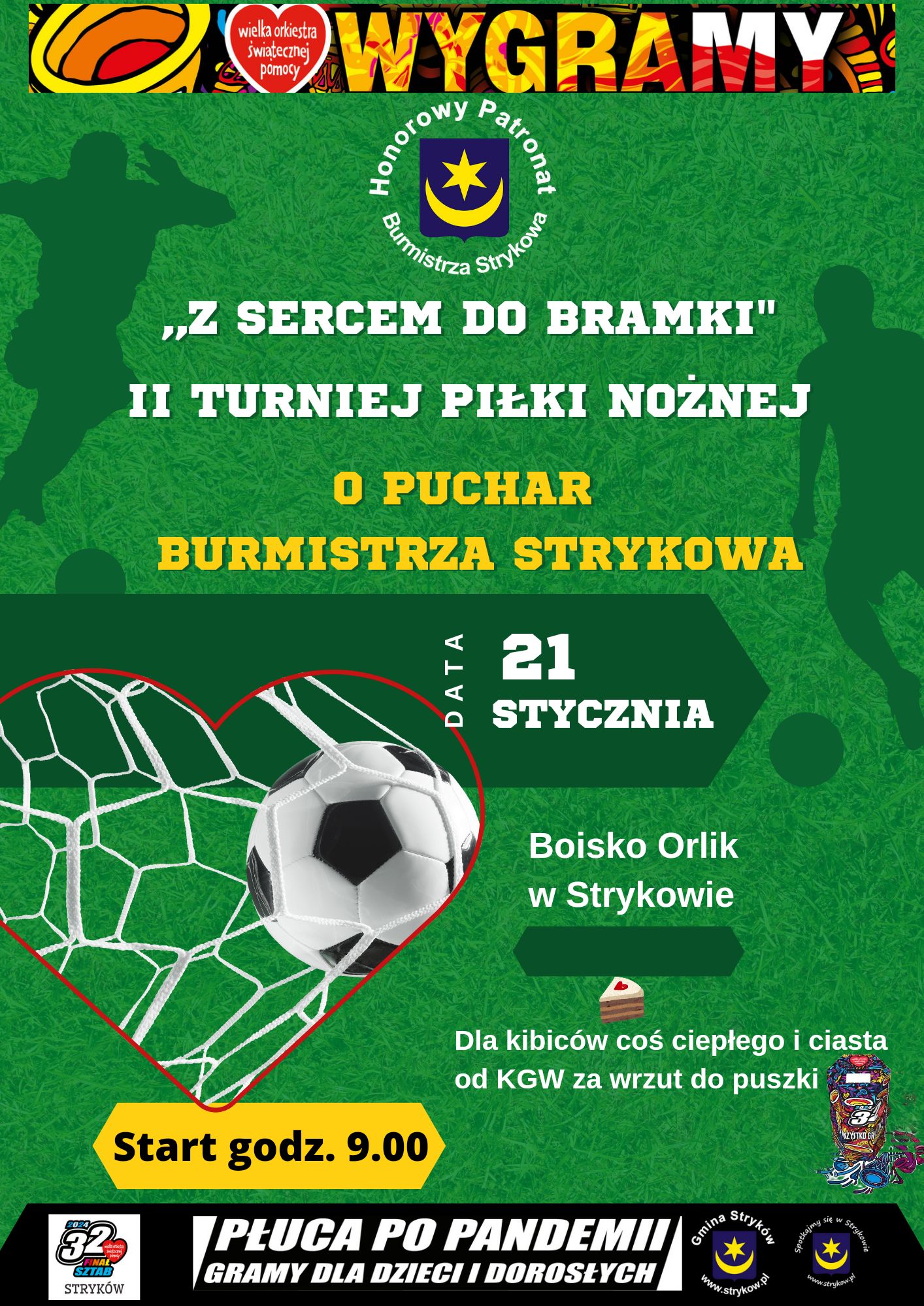 Plakat informacyjny, grafika: SZTAB #4061 OSP Stryków