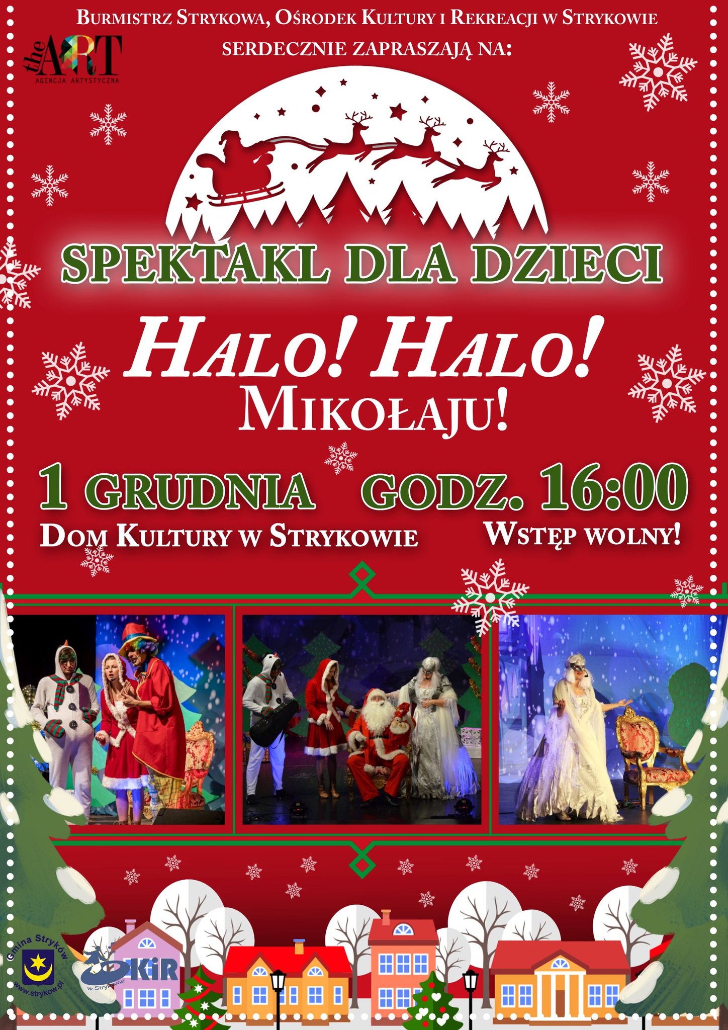Świąteczny spektakl teatralny dla dzieci "Halo! Halo! Mikołaju!"