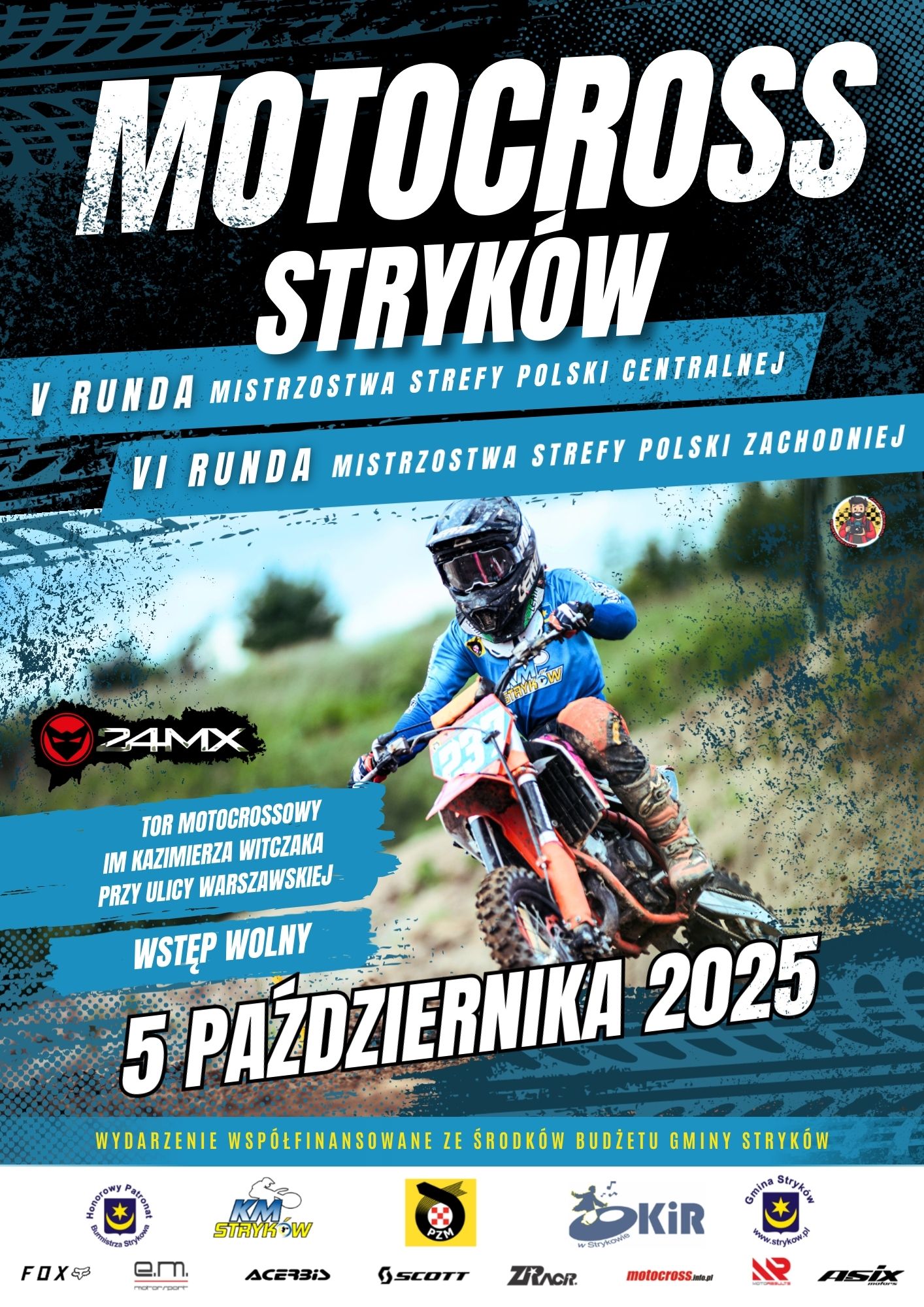 Motocross 5 października - plakat
