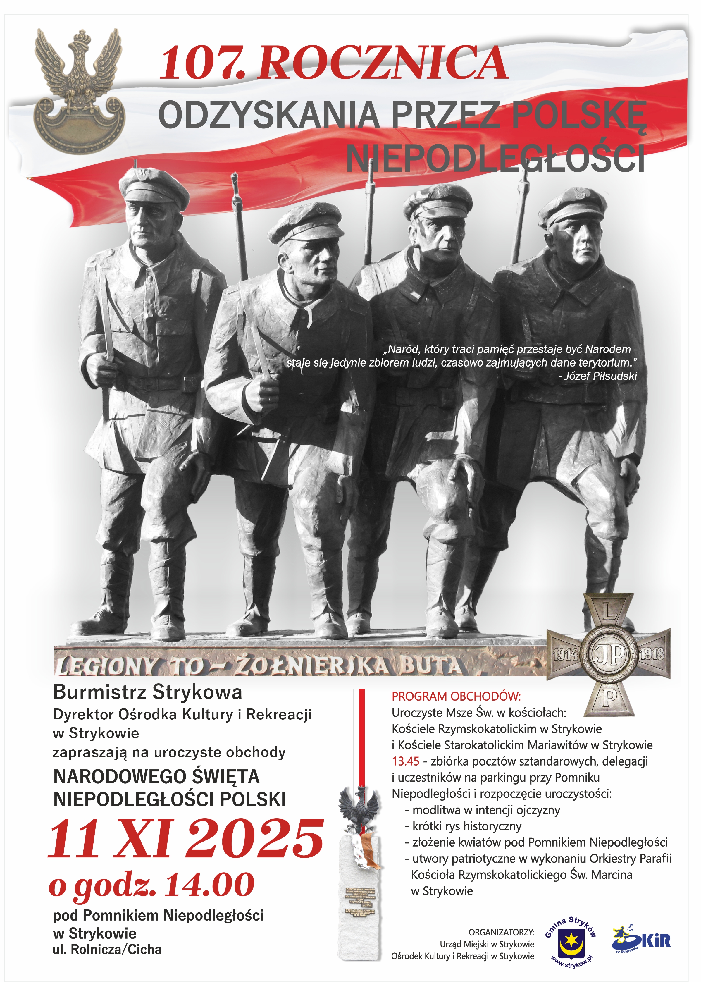 Obchody Narodowego Święta Niepodległosci w Strykowie