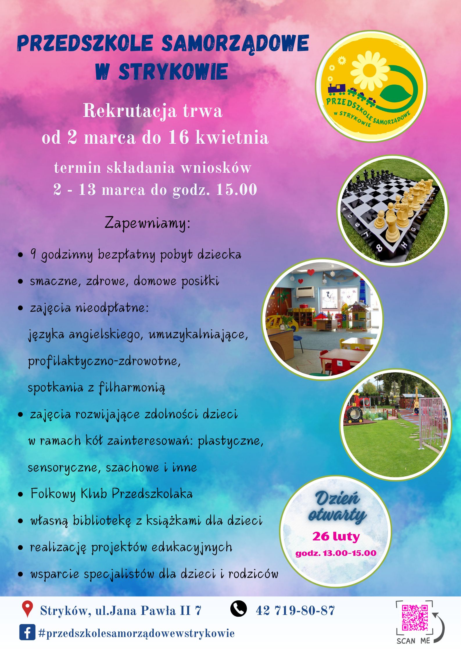 Ulotka Przedszkole Samorządowe Rekrutacja