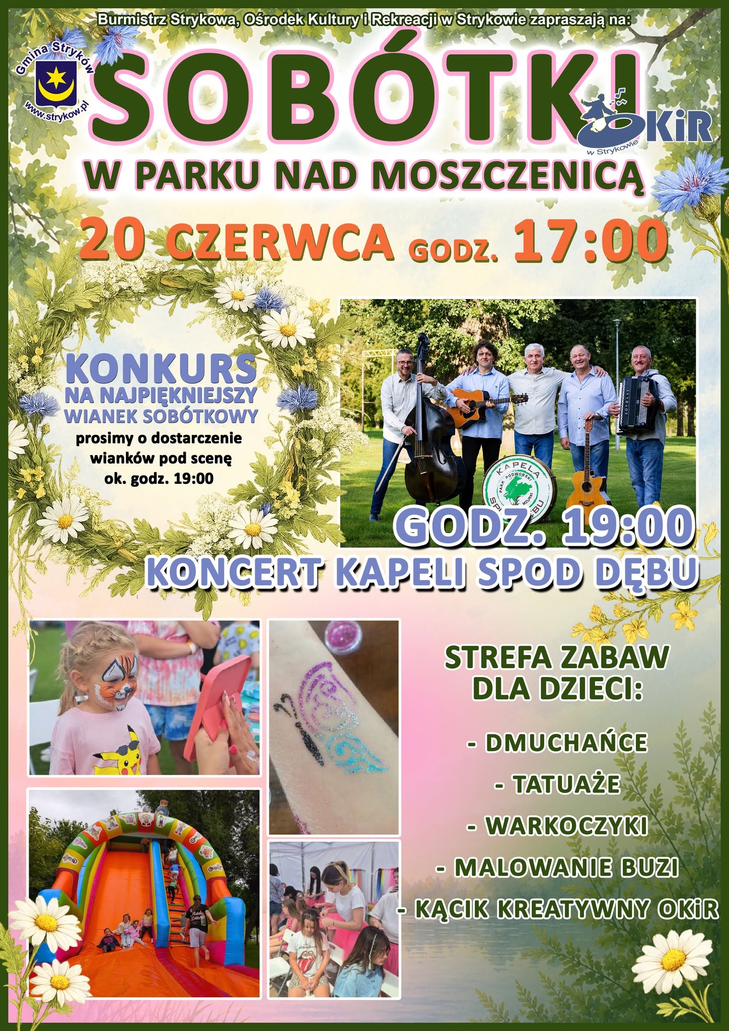 Wieczór Sobótkowy w parku nad Moszczenicą