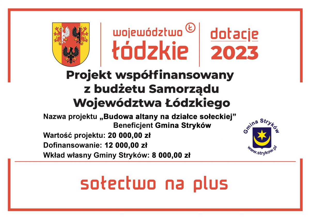 Budowa altany na działce sołeckiej – 20 000,00 zł