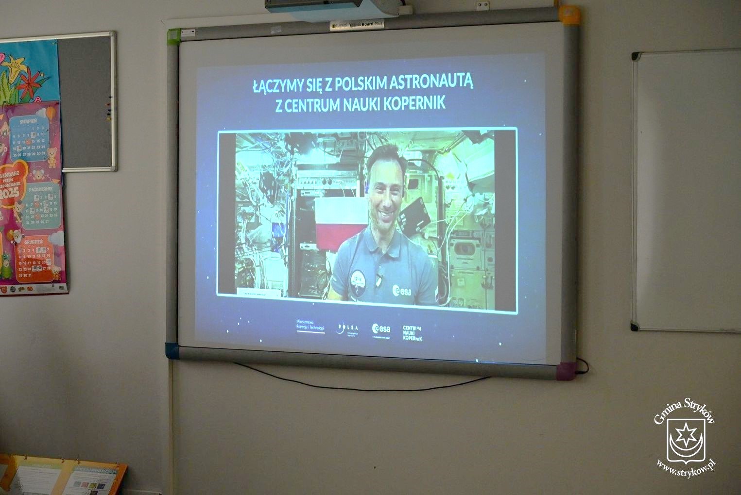 Na łączach z polskim astronautą