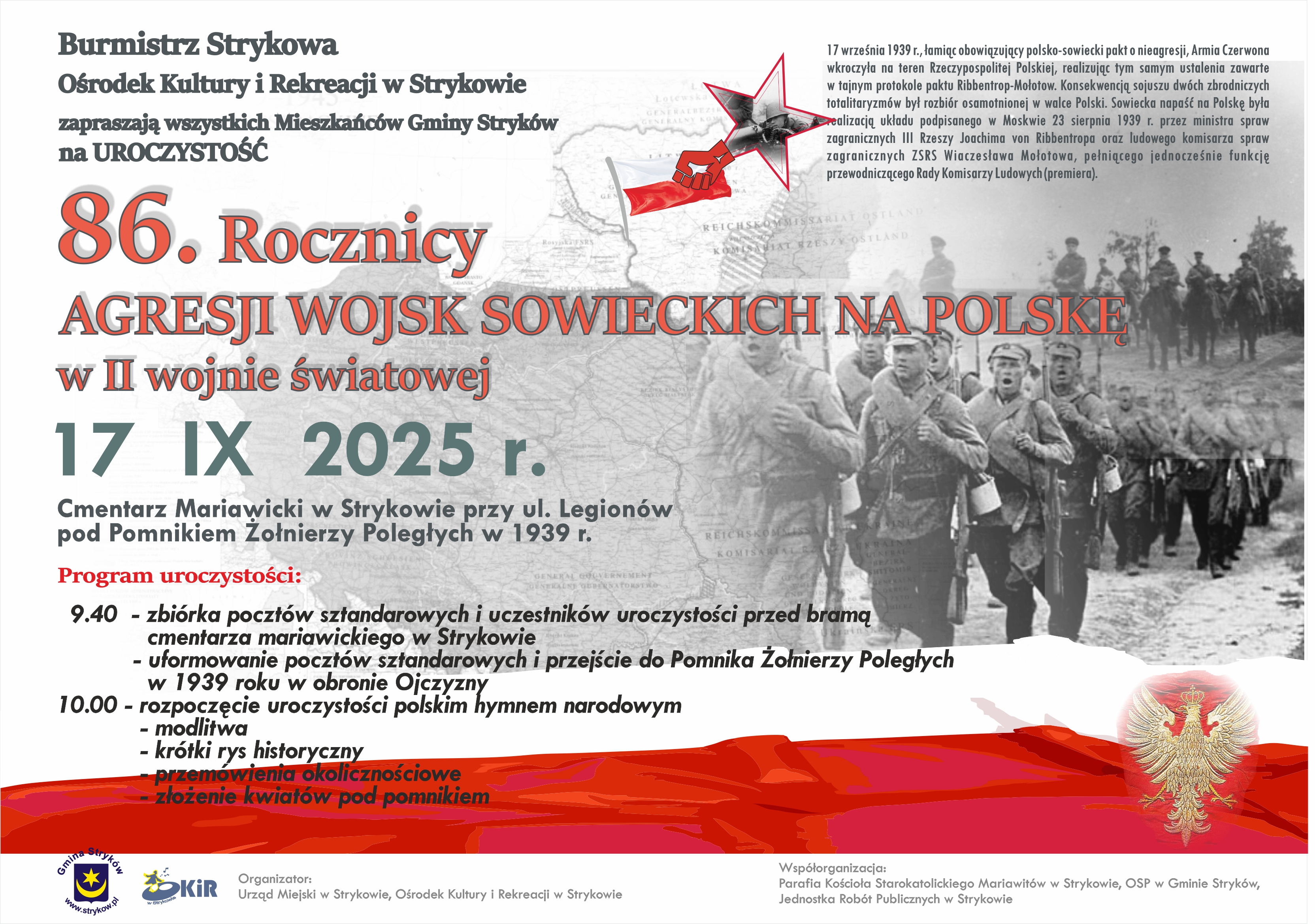 86. rocznica agresji wojsk sowieckich na Polskę