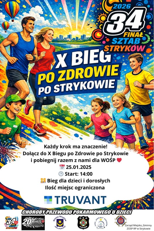 Zapisy na Bieg po zdrowie po Strykowie