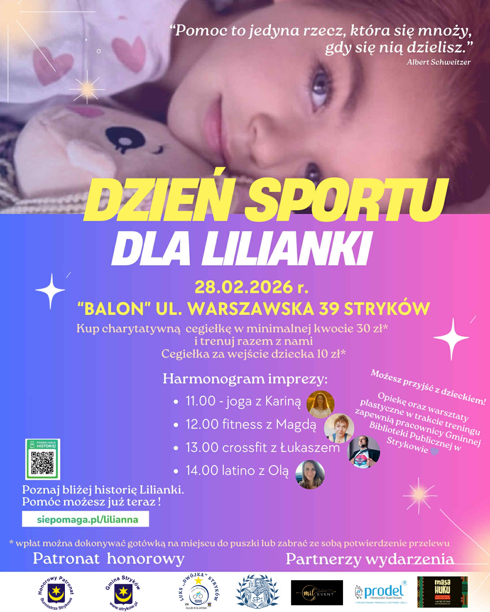 Dzień Sportu dla Lilianki – pomagajmy w ruchu!