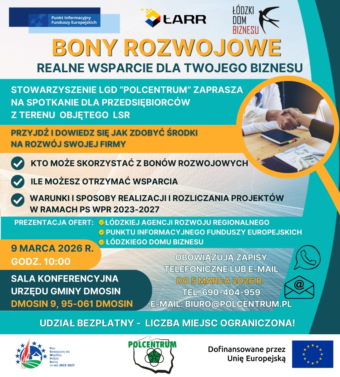 Bony rozwojowe dla przedsiębiorców