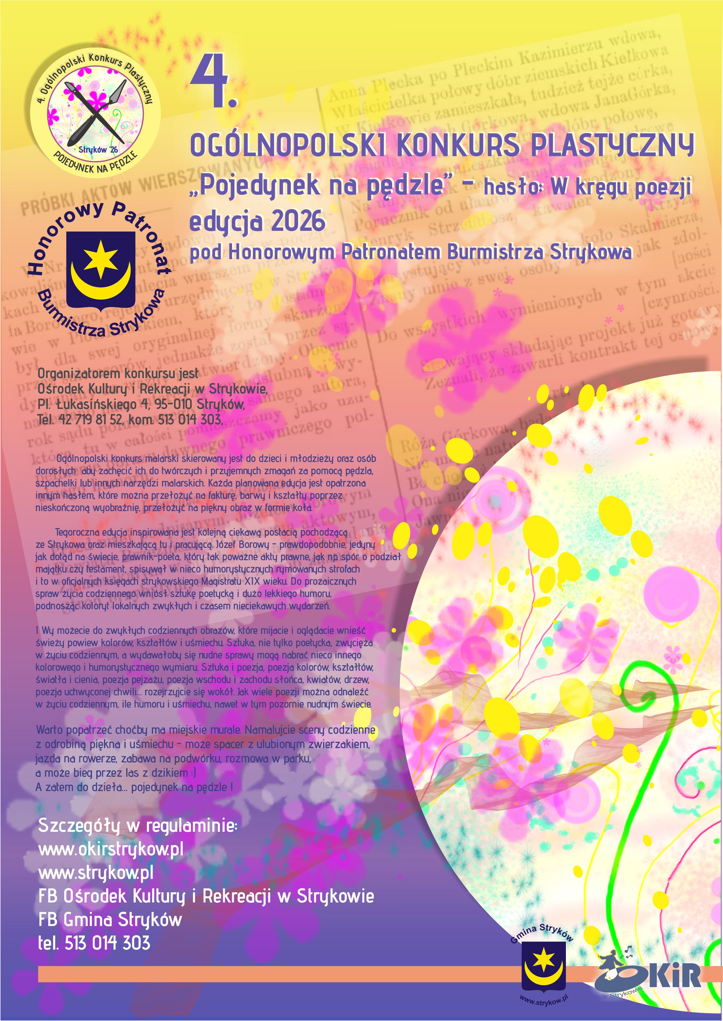 W kręgu poezji - konkurs plastyczny