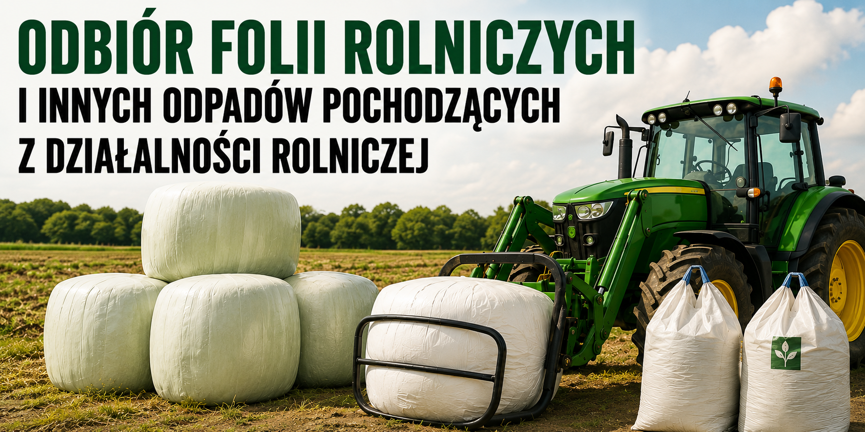 Odbiór folii rolniczych i innych odpadów pochodzących z działalności rolniczej