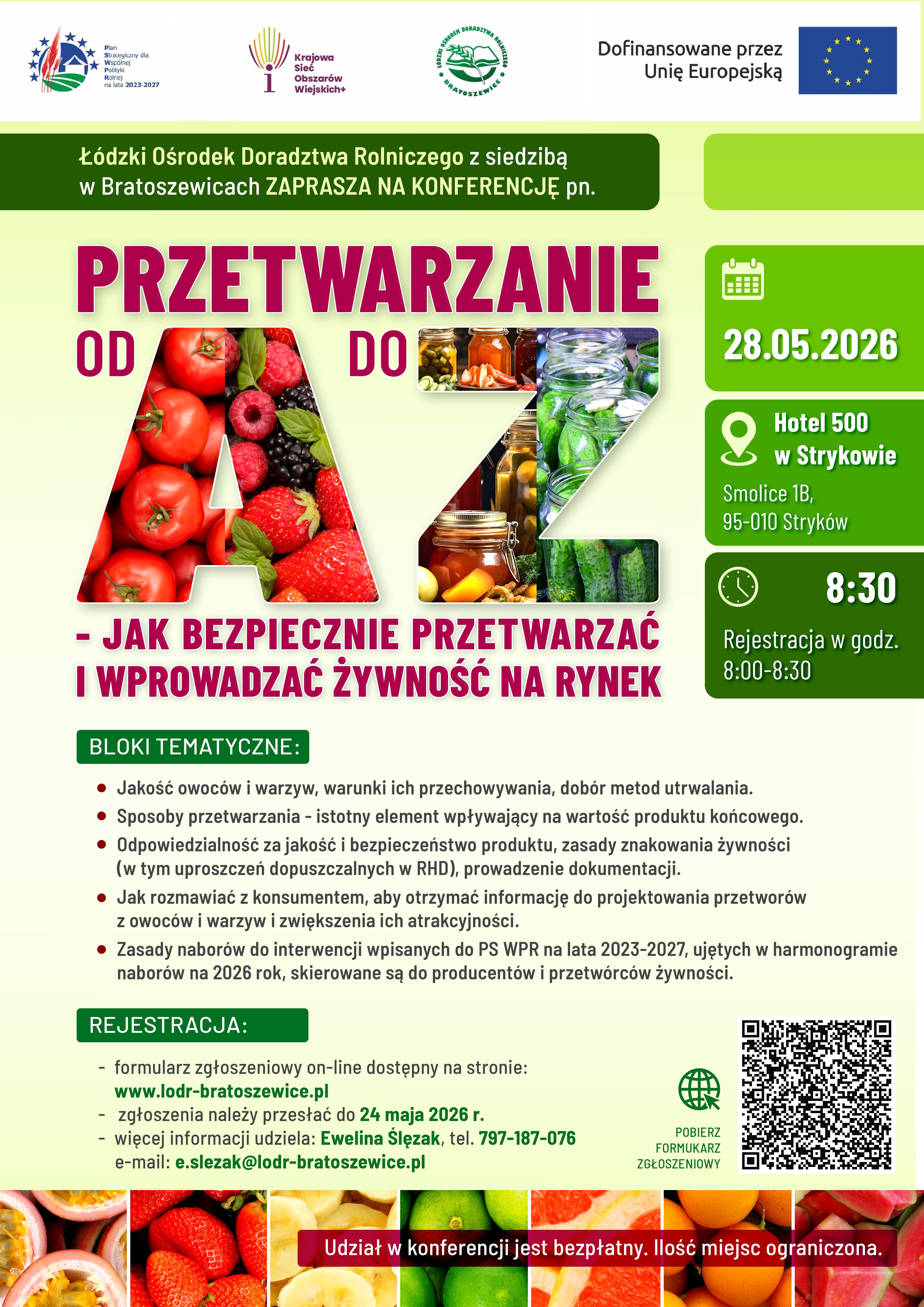 ŁODR zarasza na konferencję