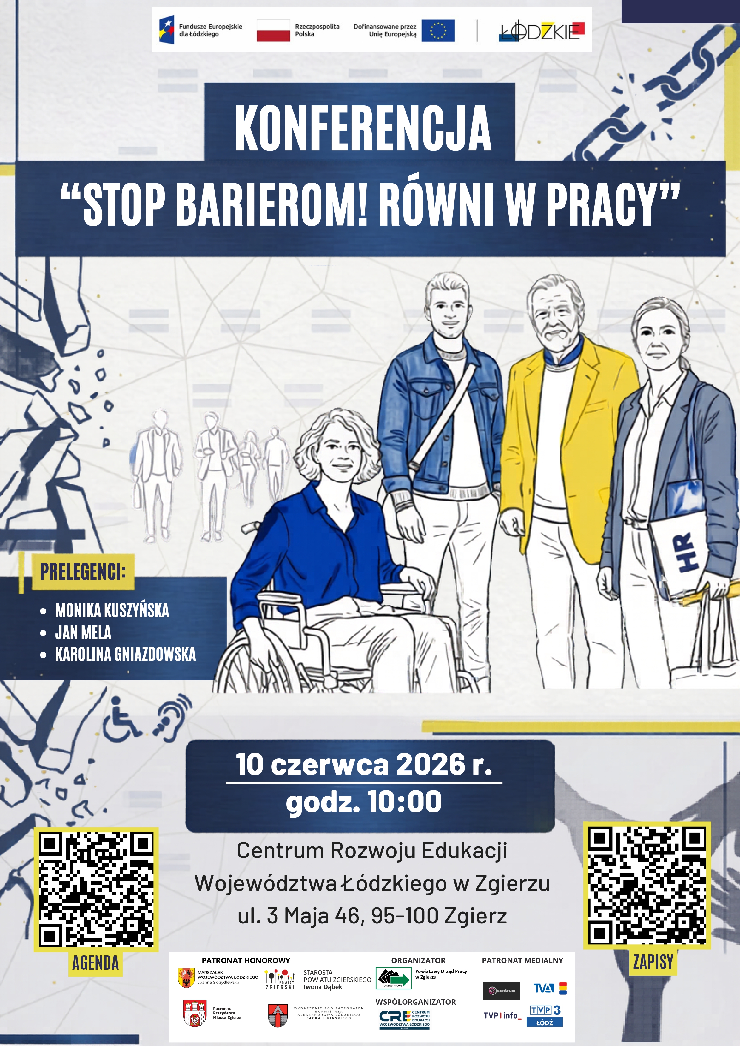 Zapraszamy na konferencję „Stop barierom! Równi w pracy”