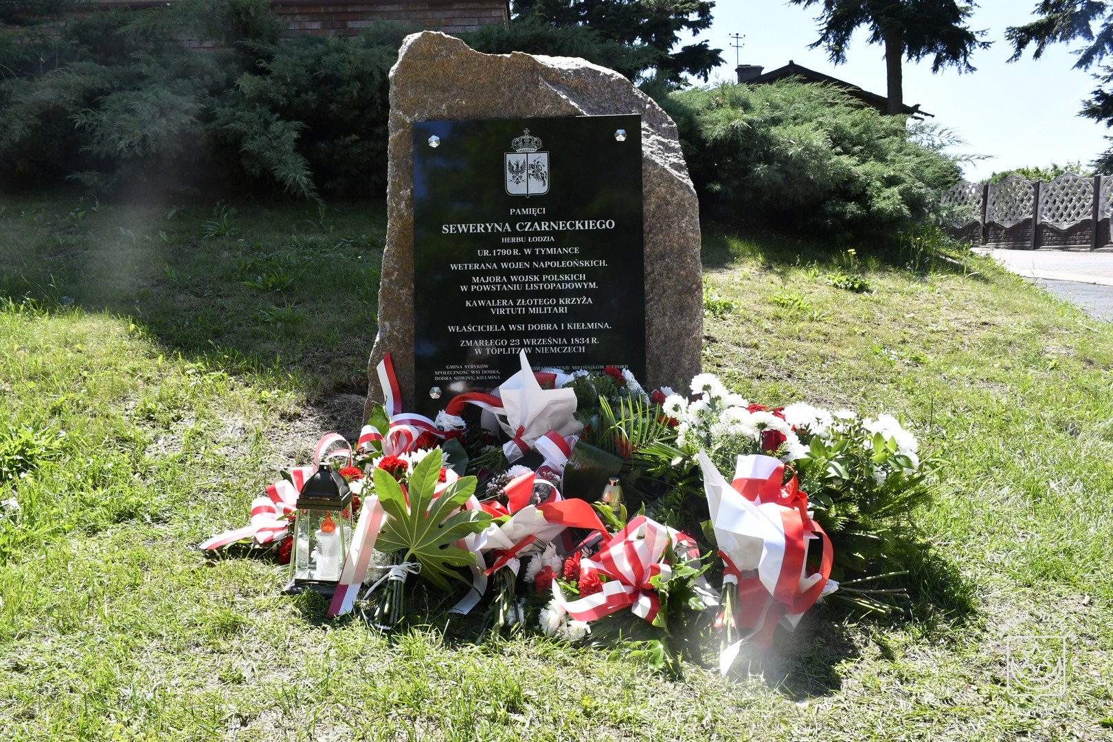 Odsłonięcie tablicy pamiątkowej w Dobrej