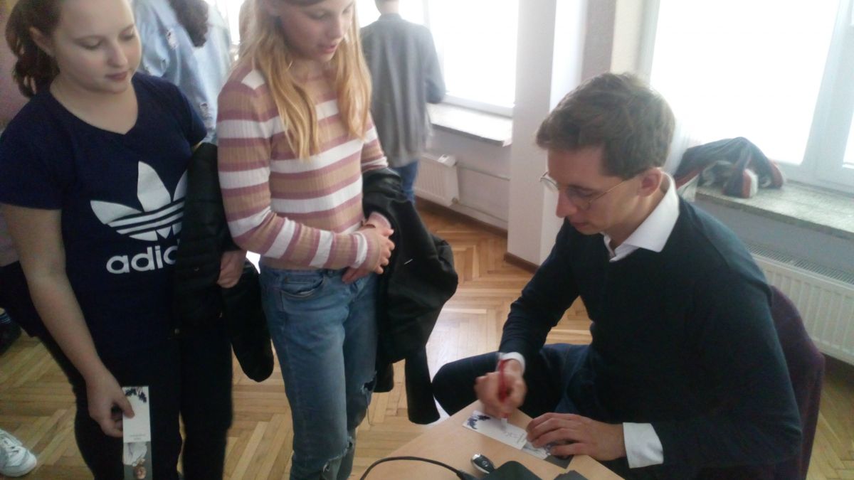 Spotkanie autorskie w bibliotece w Bratoszewicach
