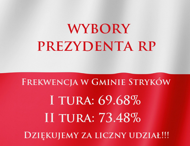 Rekordowa frekwencja wyborcza w Gminie Stryków