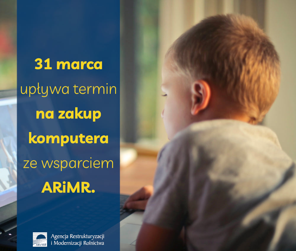 Komputer ze wsparciem ARiMR tylko do 31 marca