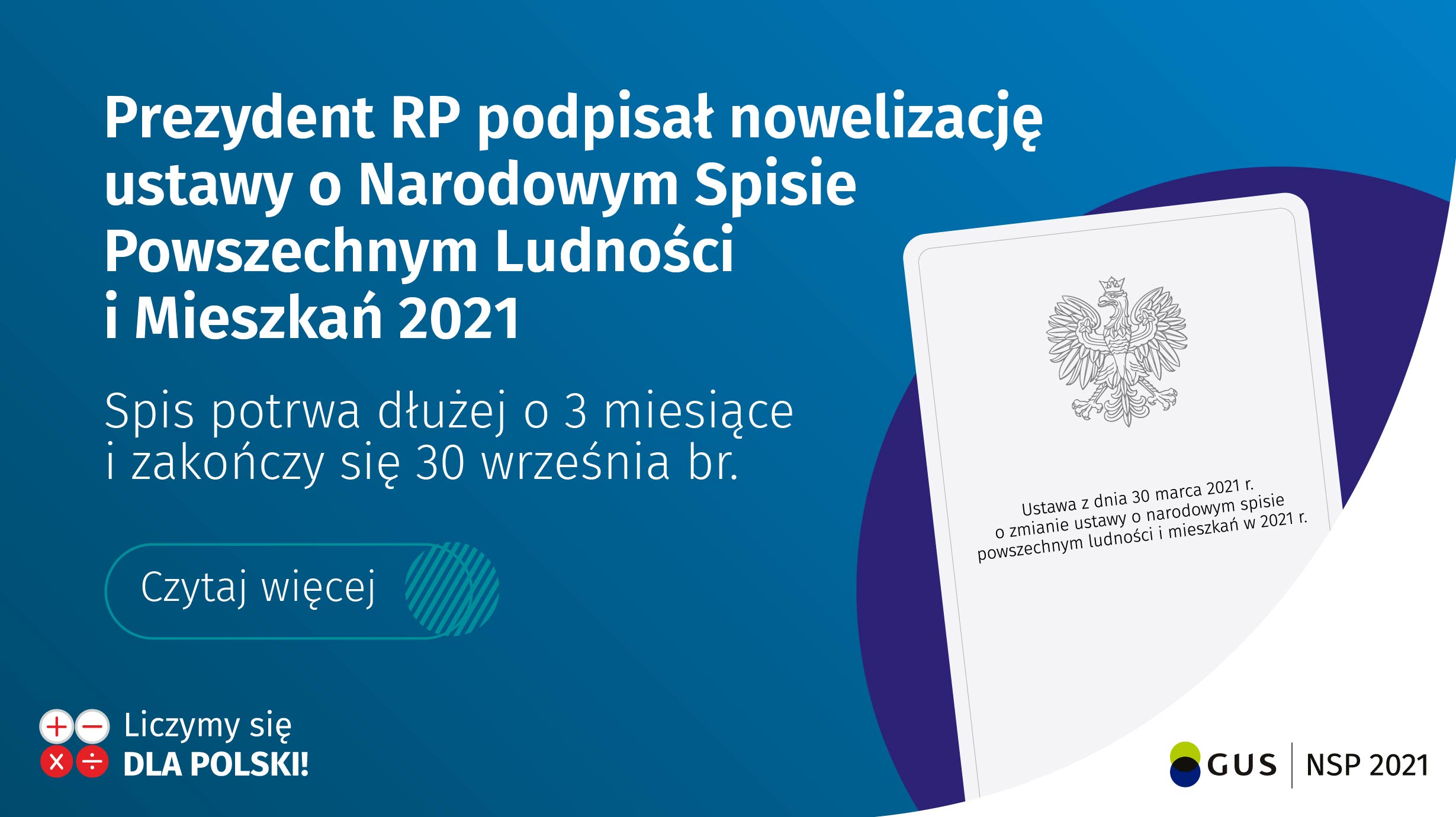 Narodowy Spis Powszechny Ludności i Mieszkań 2021 przedłużony o 3 miesiące