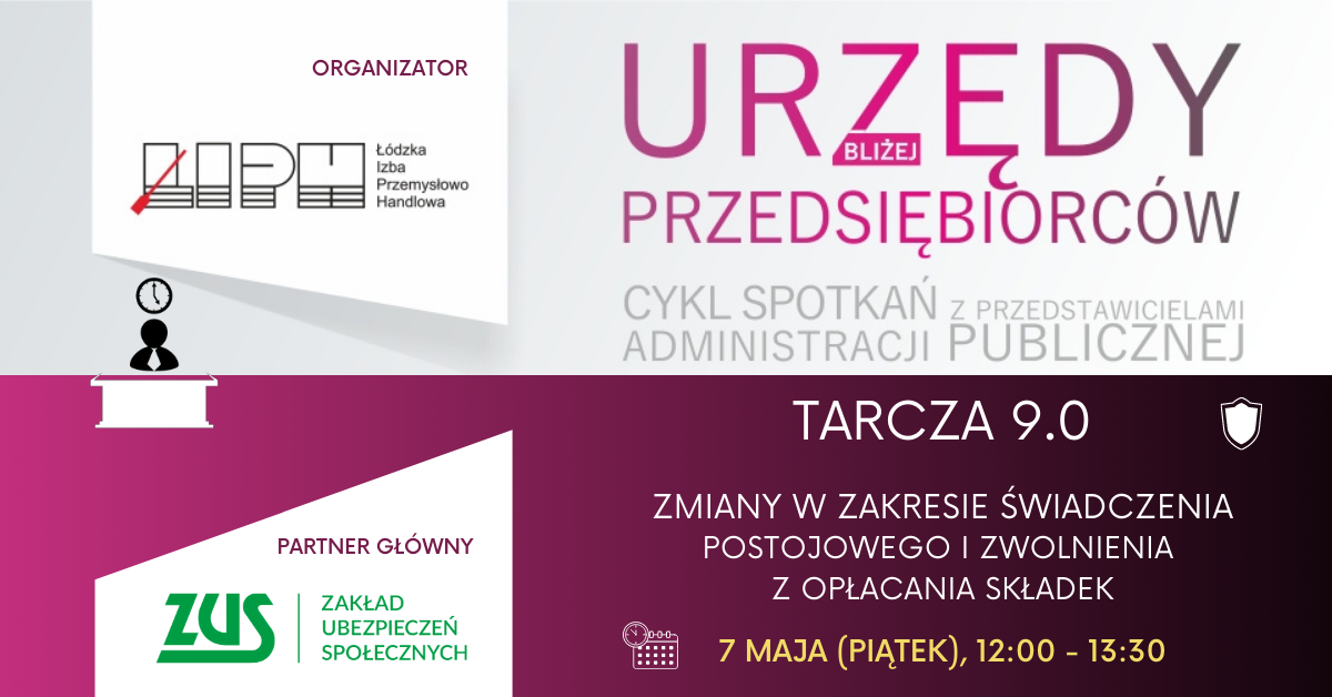 Webinarium - Tarcza 9.0 - zmiany w zakresie postojowego i zwolnienia z opłacania składek