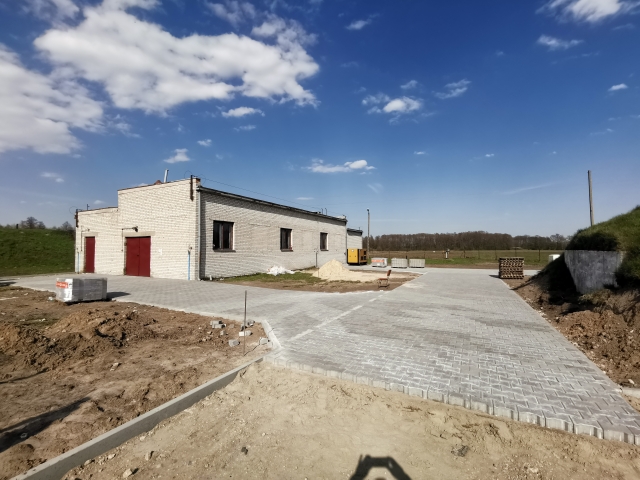 Prace przy hydroforni w Koźlu