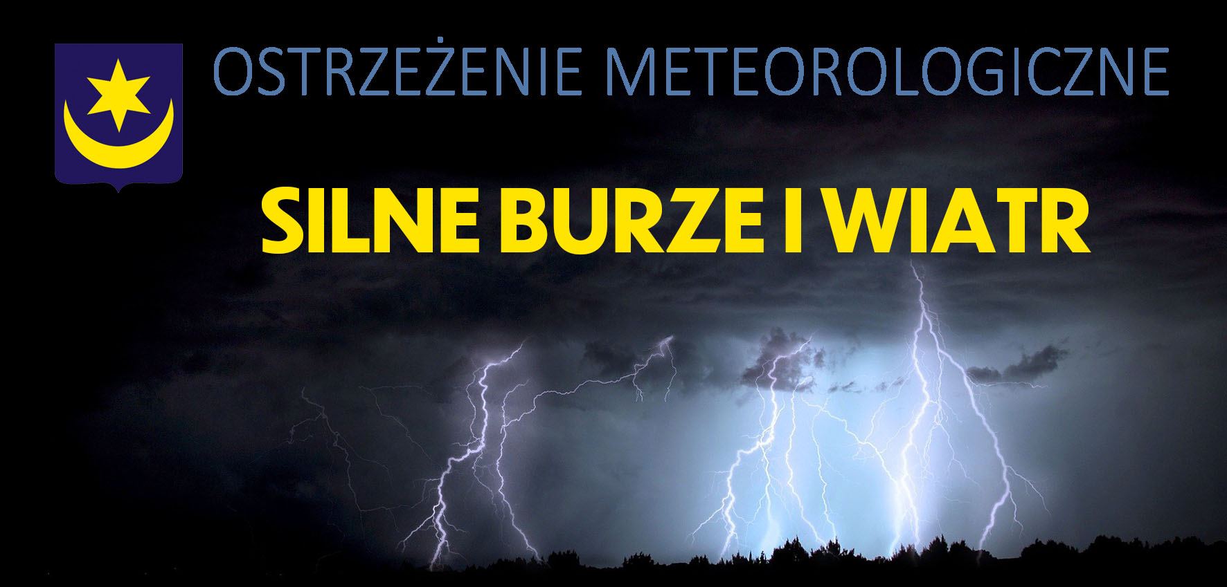 Ogłoszenie meteorologiczne - niebezpieczne burze