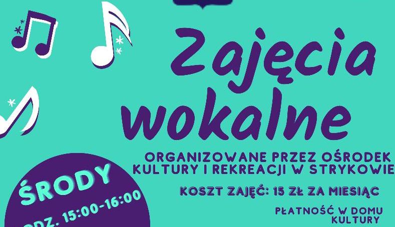 Dom Kultury zaprasza dzieci na zajęcia wokalne w SP Koźle