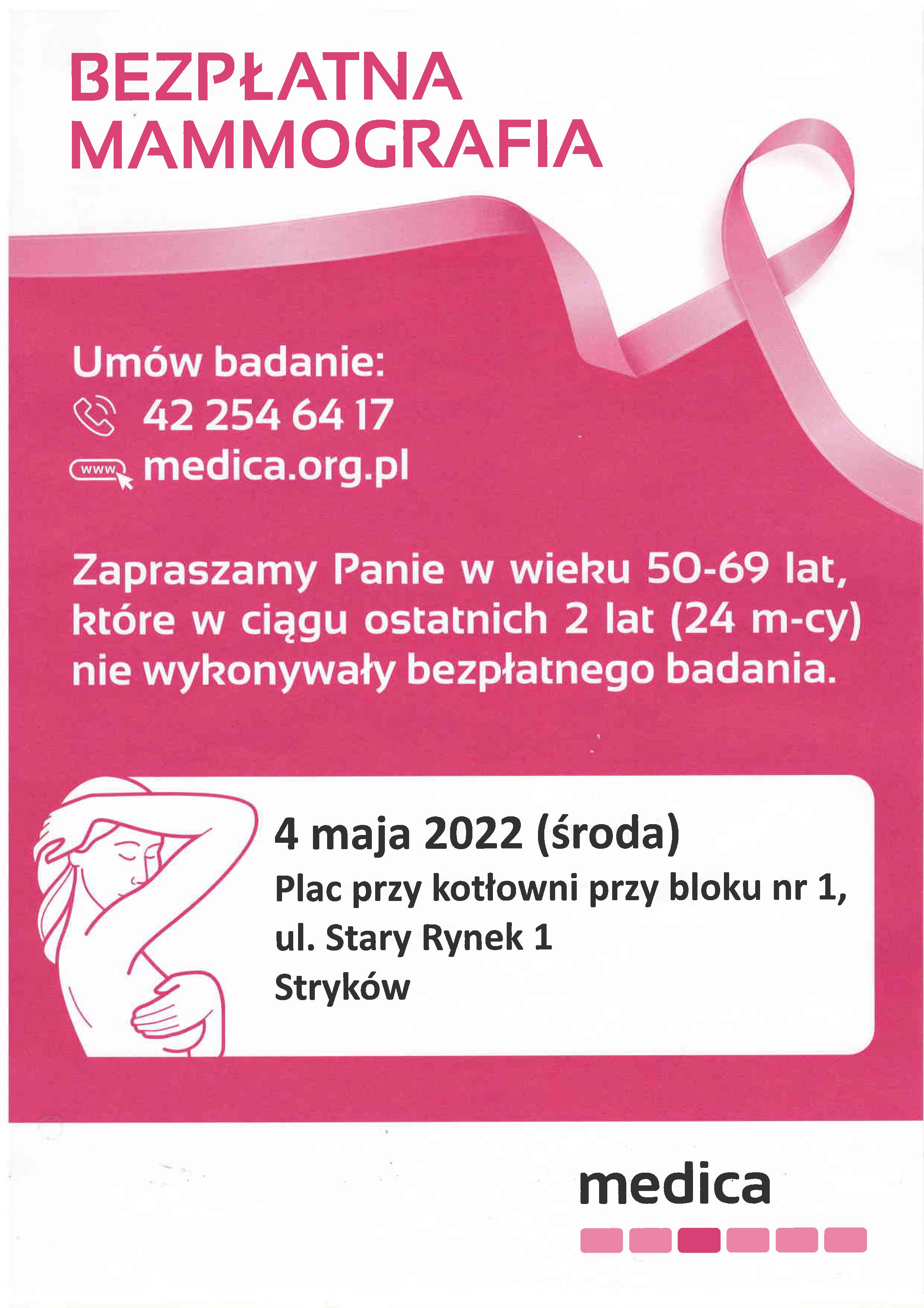 Bezpłatne badania mammograficzne