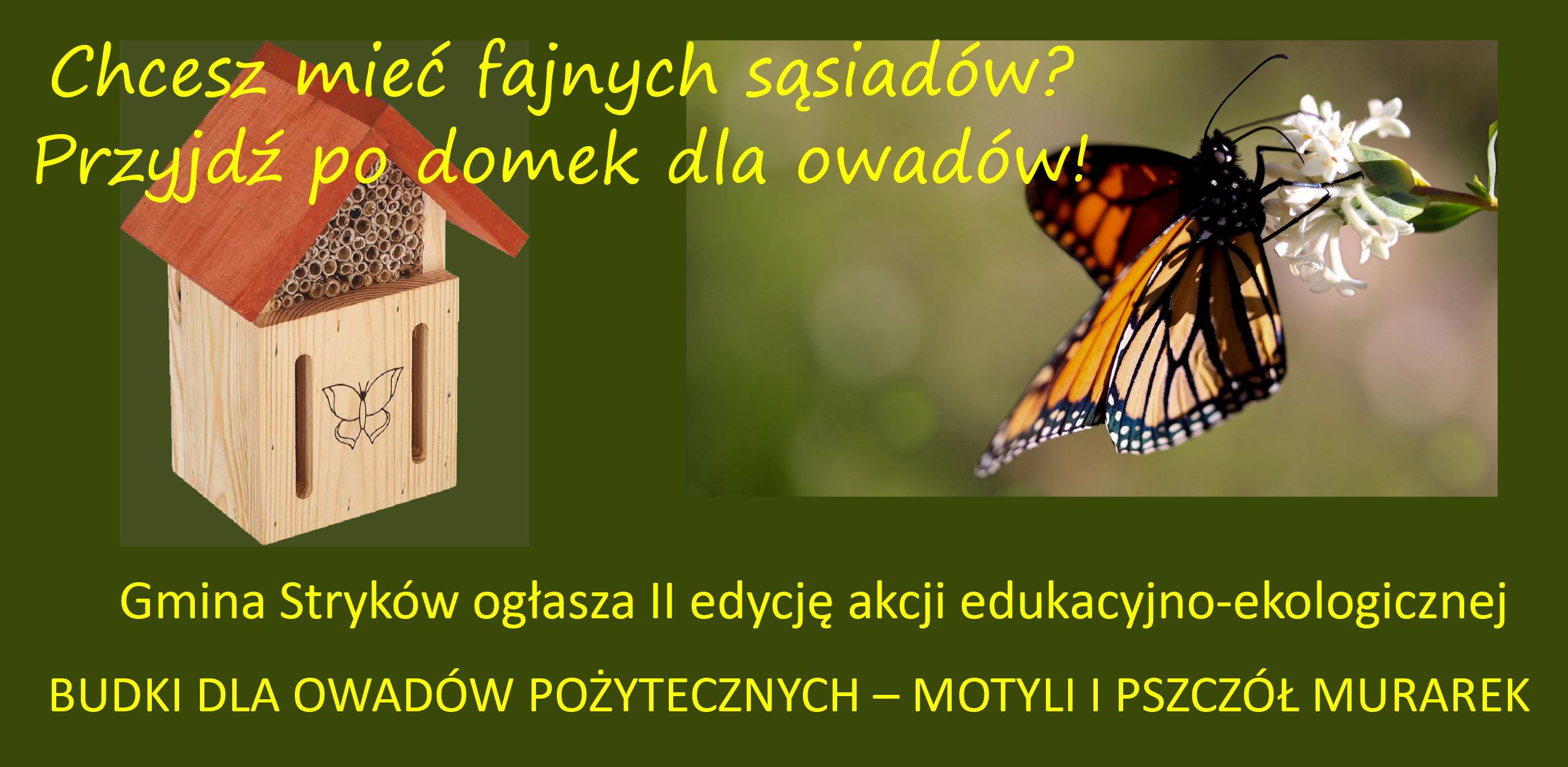 Domki dla owadów pożytecznych - druga edycja akcji