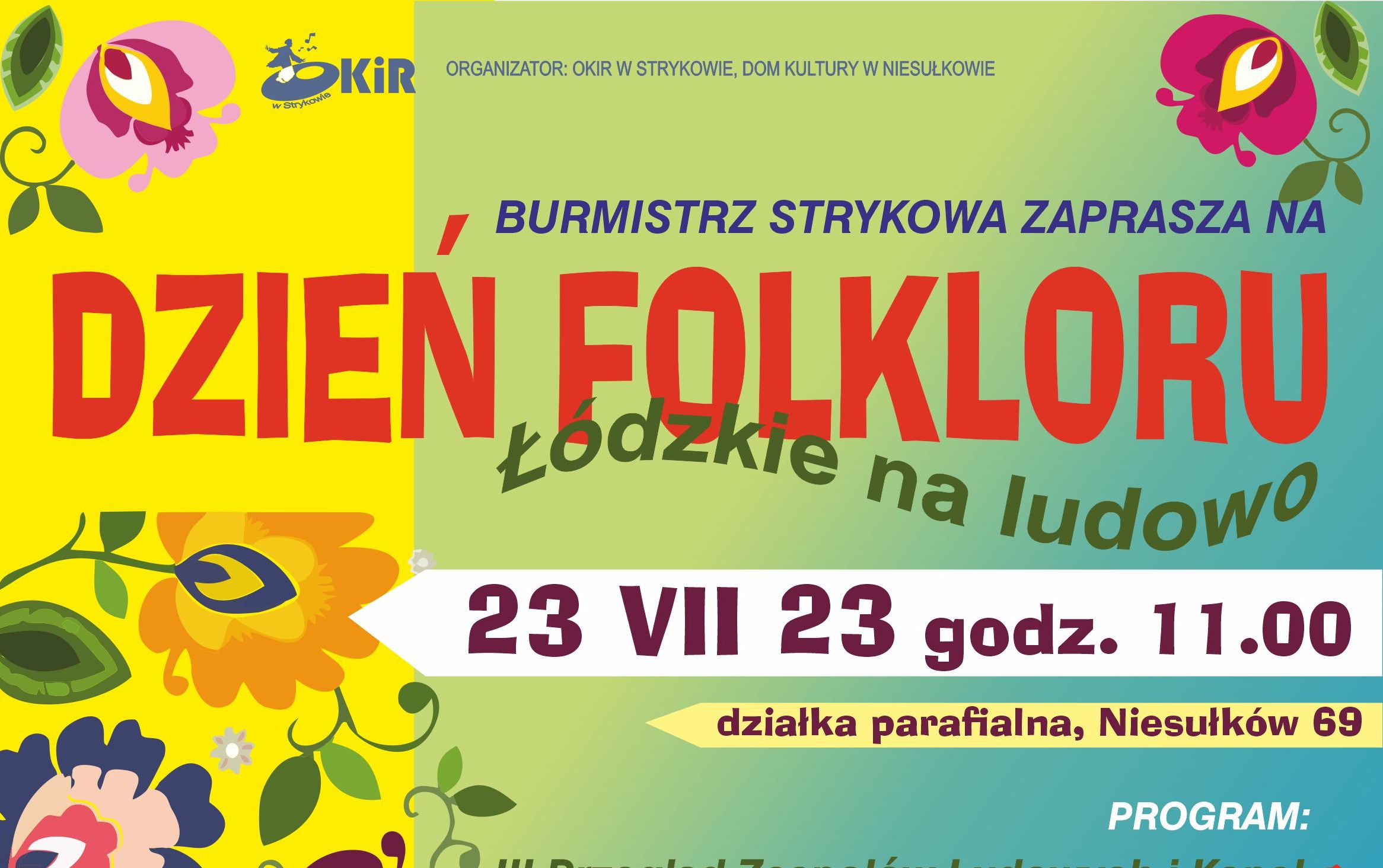 Zapraszamy na Dzień Folkloru w Niesułkowie!