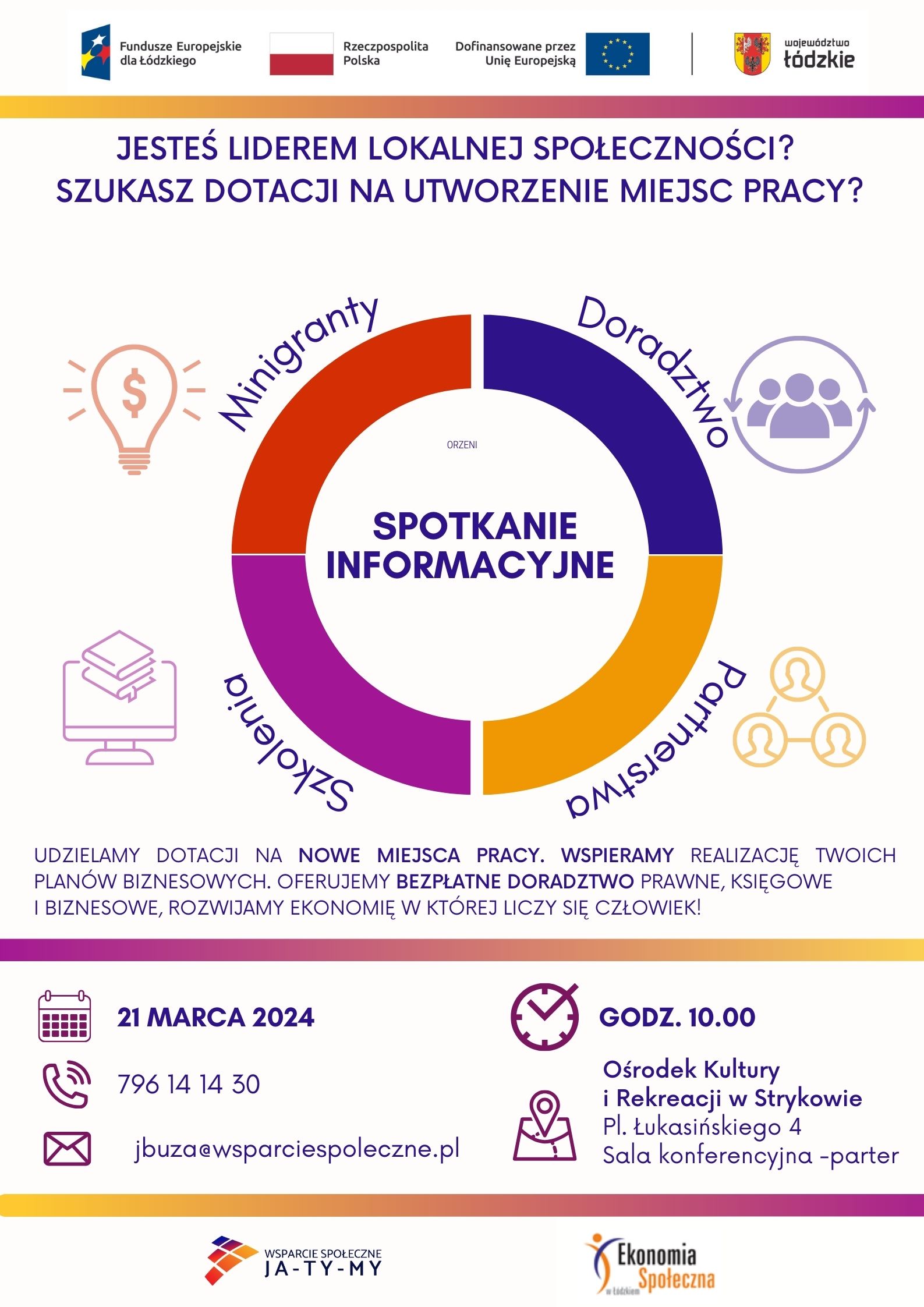 Spotkanie informacyjne Stowarzyszenia Wsparcie Społeczne "Ja-Ty-My"