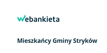 Anonimowa ankieta dla dorosłych mieszkańców gminy Stryków
